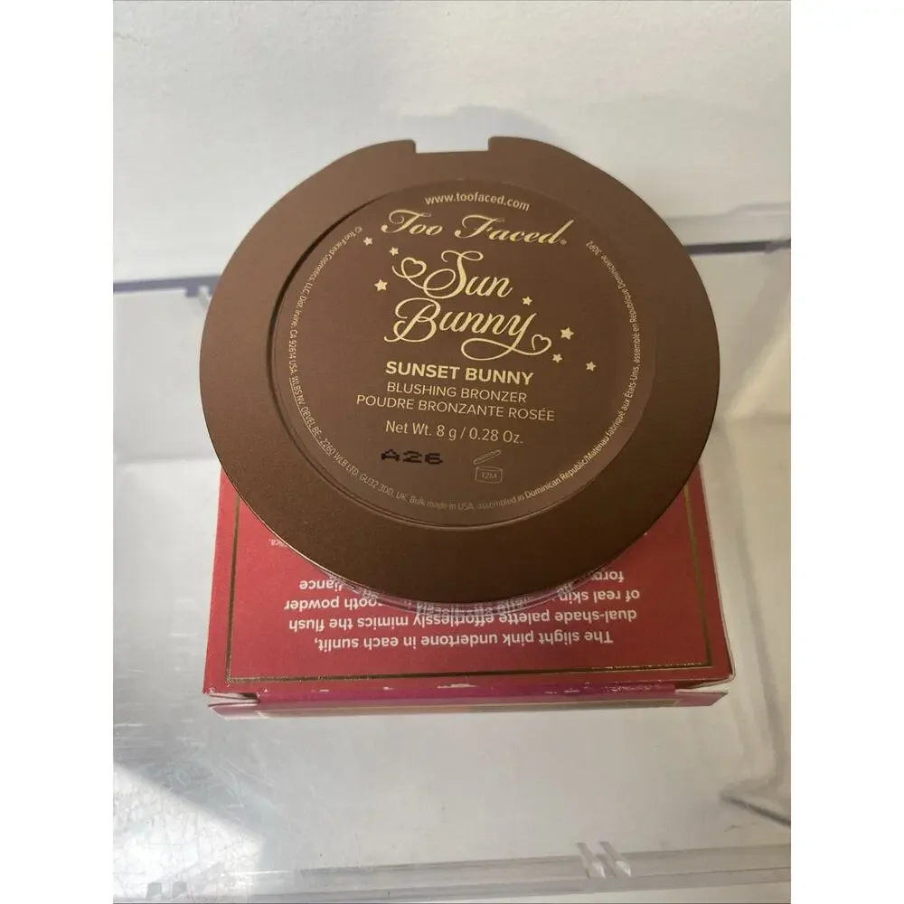 Too Faced Sun Bunny Blushing Bronzer Highlighter NEW Release Sunset Bunny ($34)